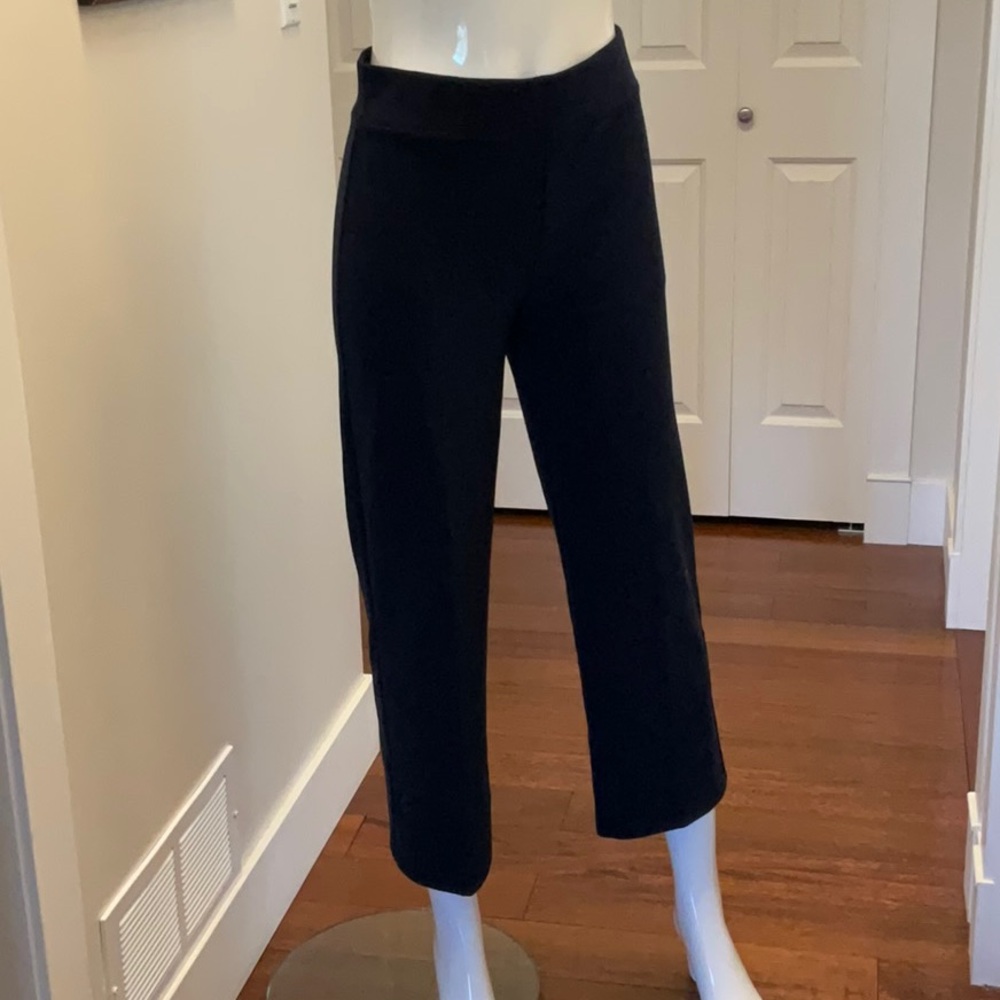 JOSEPH RIBKOFF Women's Navy Stretch Cropped Pants Size 8